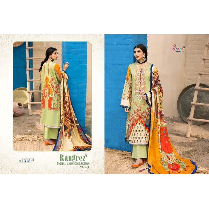 Shree Fabs Rangrez Digital Lawn Vol 1 Pakistani Salwar Suits